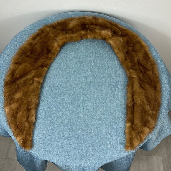 Vintage Brown Mink Fur Collar - Picture 1 of 7